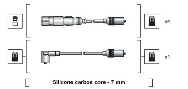 MAGNETI MARELLI Комплект проводов зажигания 941318111270